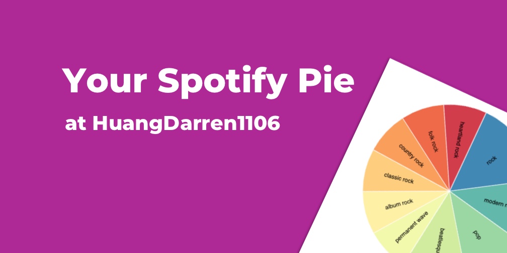 Get your spotify pie see your spotify top 10 artists genres
